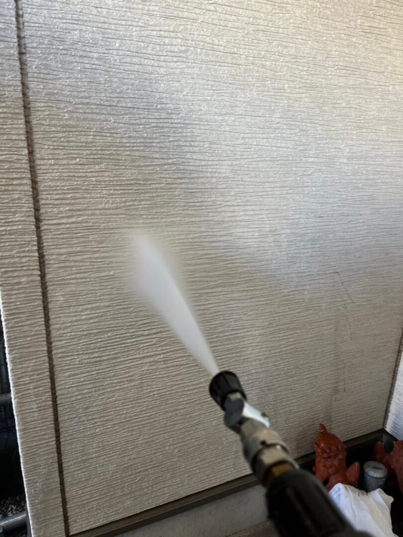高圧洗浄 外壁中