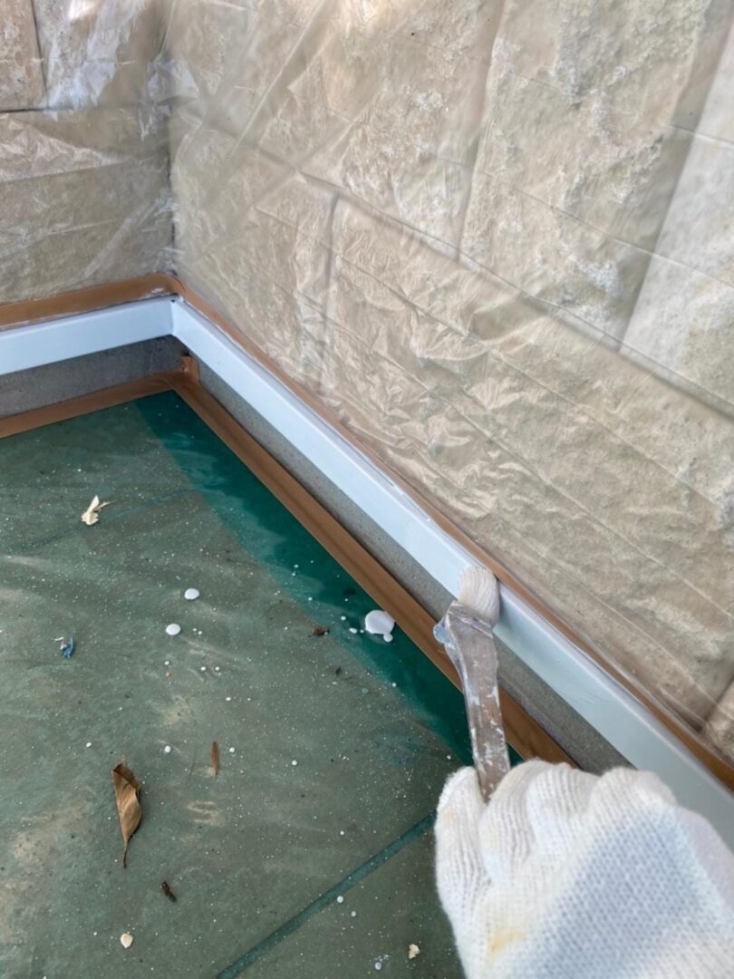 付帯部 水切り 中塗り中