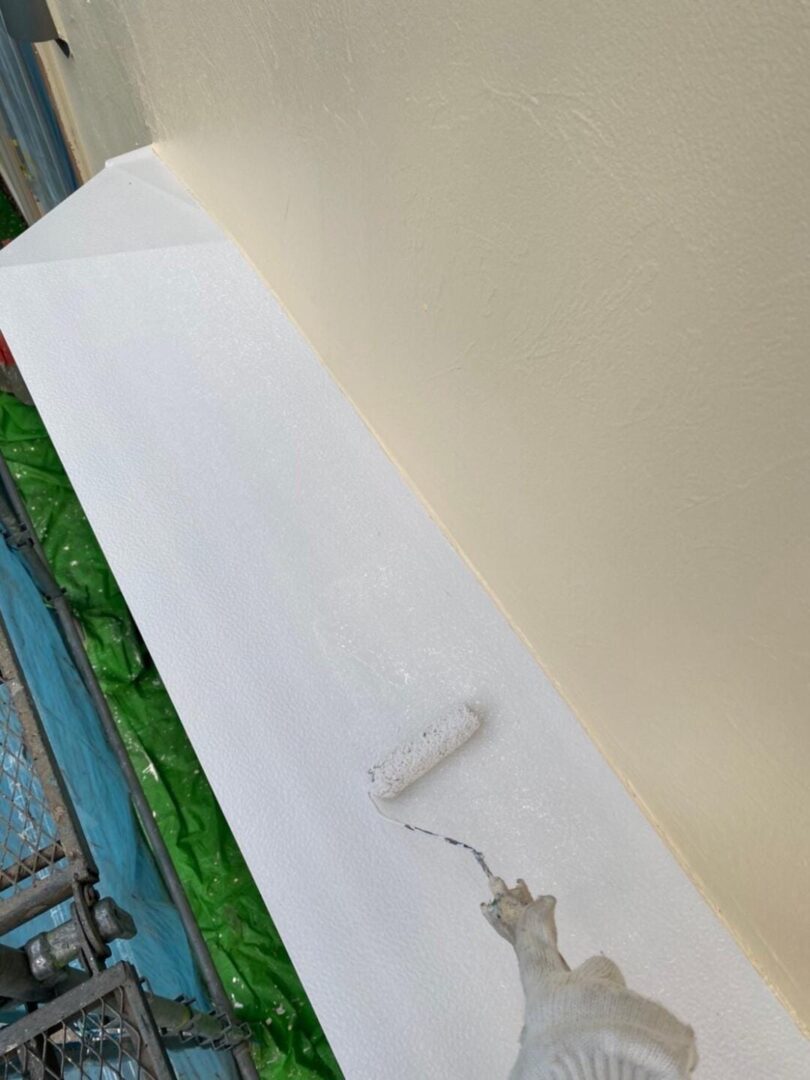 付帯部 出窓 中塗り中