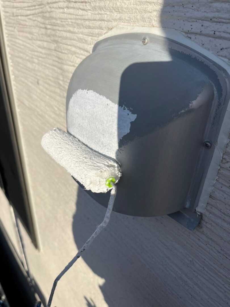 付帯部 換気フード 錆止め中