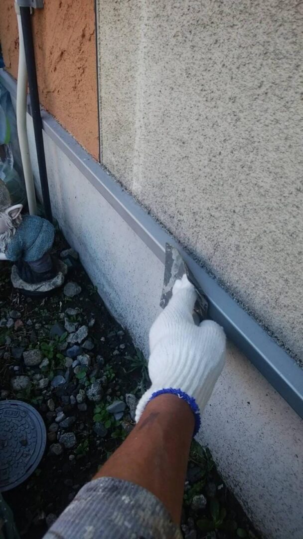 付帯部 水切り ケレン中
