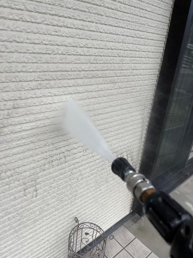 高圧洗浄 外壁中